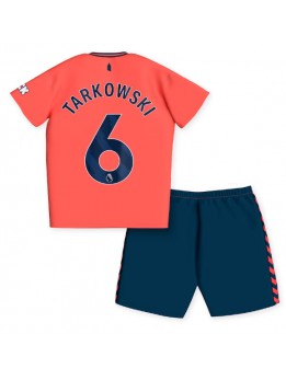 Everton James Tarkowski #6 Replika Borta Kläder Barn 2023-24 Kortärmad (+ byxor)